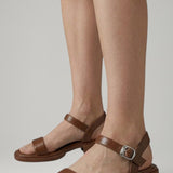 Damen Sandalen mit verstellbarem Riemen und Blockabsatz