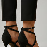 Damen Sandalen mit verstellbarem Riemen und Blockabsatz
