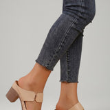 Damen Sandalen mit verstellbaren Riemen und Blockabsatz