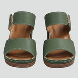 Damen Sandalen mit verstellbaren Riemen und Blockabsatz