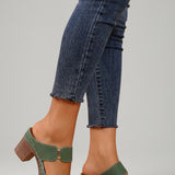 Damen Sandalen mit verstellbaren Riemen und Blockabsatz