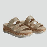 Damen Sandalen mit Schnallenverschluss und gepolstertem Fußbett
