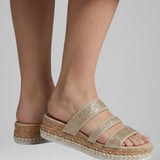 Damen Sandalen mit Schnallenverschluss und gepolstertem Fußbett