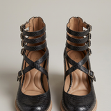 Damen Sandalen mit gepolstertem Fußbett und Schnallenverschluss