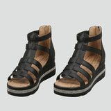 Damen Sandalen mit Strassdetails und verstellbaren Riemen