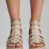 Damen Sandalen mit Strassdetails und verstellbaren Riemen