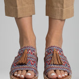 Damen Sandalen mit Slip-On Design und gepolstertem Fußbett