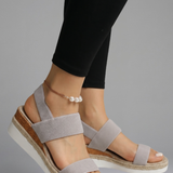 Damen Sandalen mit Stretch-Fit Riemen für den Sommer
