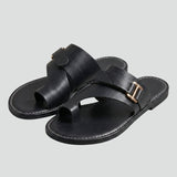 Damen Sandalen mit Zehensteg und verstellbarem Riemen