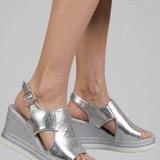 Damen Sandalen mit Keil-Plateau-Sohle für den Sommer