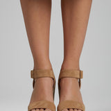 Damen Sandalen mit Wedge-Sohle und Schnallenverschluss