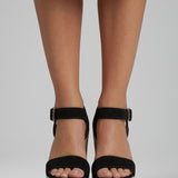 Damen Sandalen mit Wedge-Sohle und Schnallenverschluss