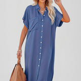 Damenhemdkleid mit Knopfleiste