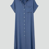 Damenhemdkleid mit Knopfleiste