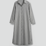 Damen Hemdkleid mit Knopfverschluss und langen Ärmeln