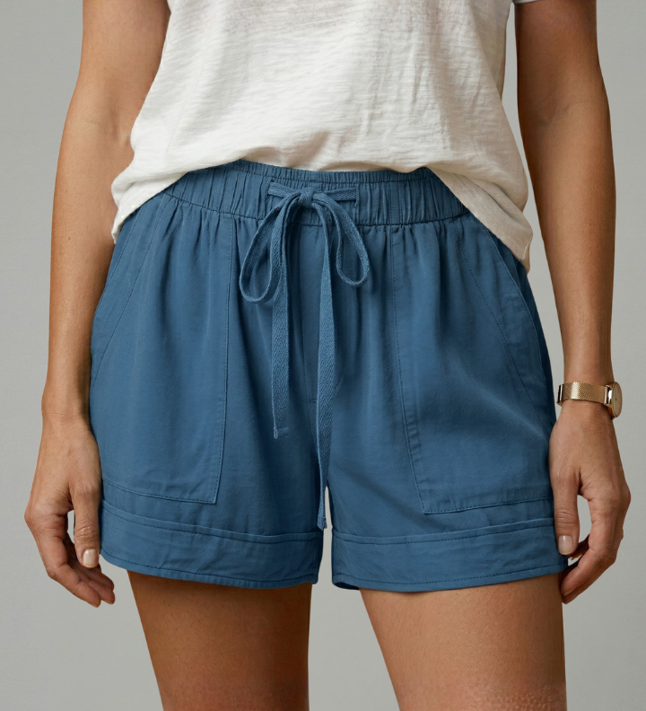 Damen-Shorts mit Kordelzug und lockerer Passform