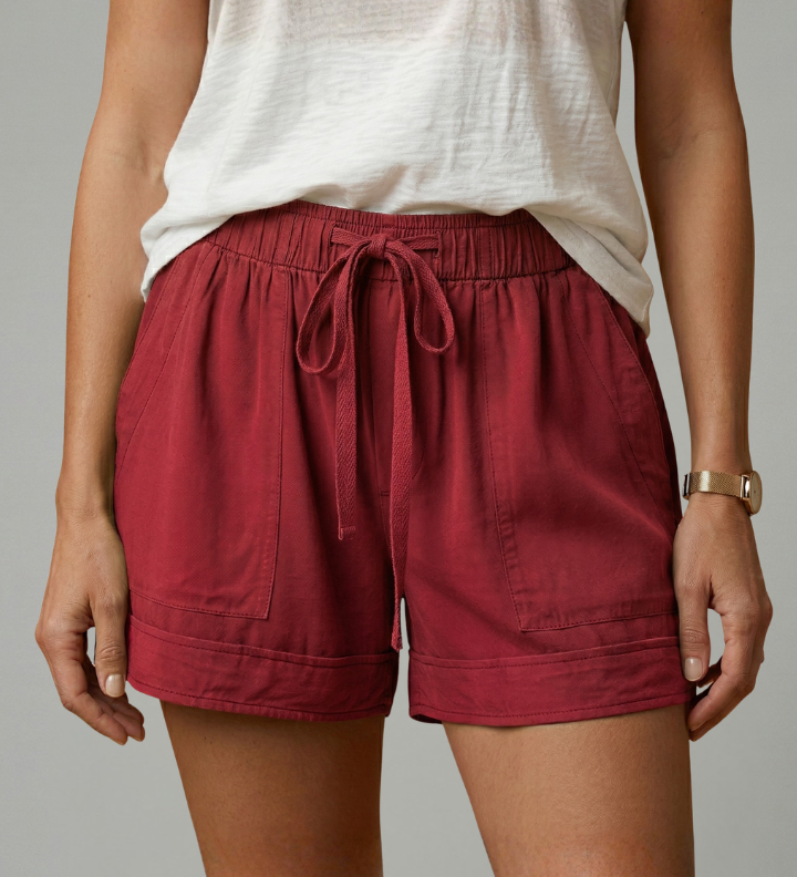 Damen-Shorts mit Kordelzug und lockerer Passform