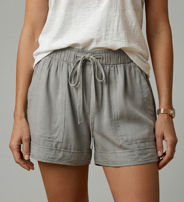 Damen-Shorts mit Kordelzug und lockerer Passform