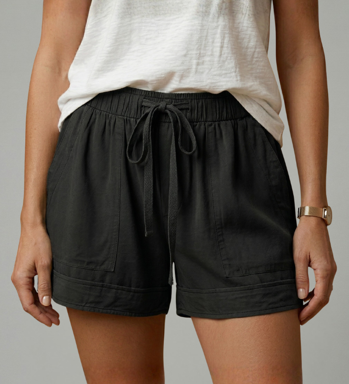 Damen-Shorts mit Kordelzug und lockerer Passform