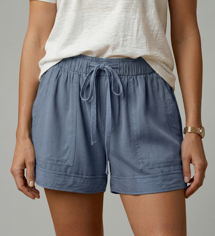 Damen-Shorts mit Kordelzug und lockerer Passform
