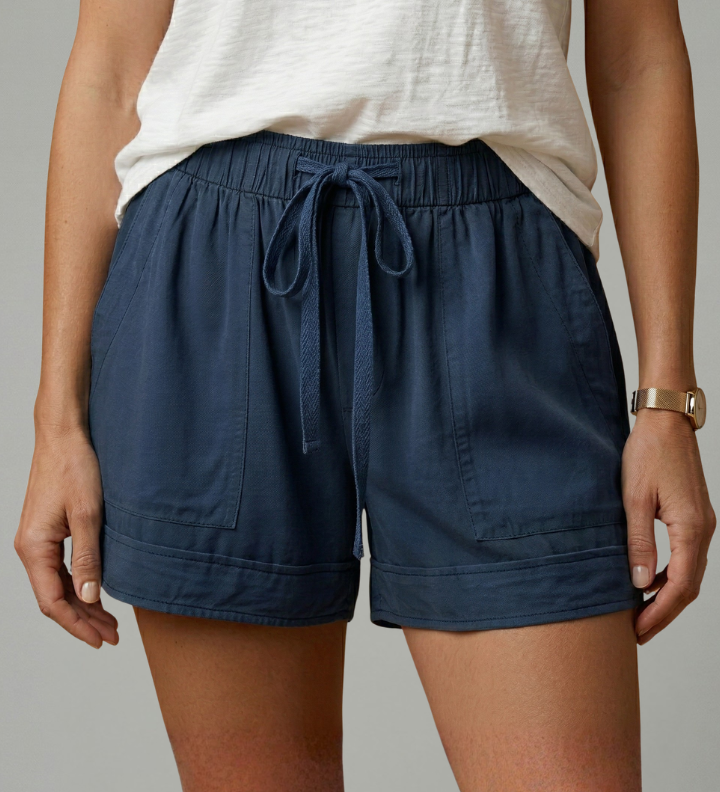Damen-Shorts mit Kordelzug und lockerer Passform