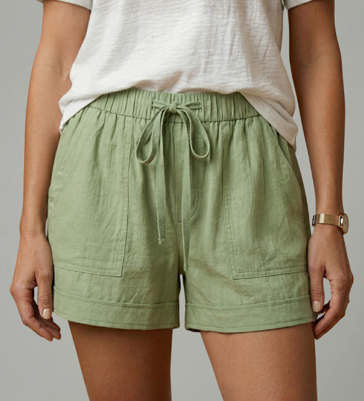 Damen-Shorts mit Kordelzug und lockerer Passform