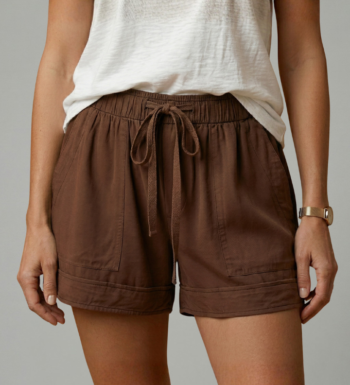 Damen-Shorts mit Kordelzug und lockerer Passform