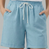 Damen Shorts mit Kordelzug und Seitentaschen