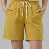 Damen-Shorts mit Kordelzug und Seitentaschen