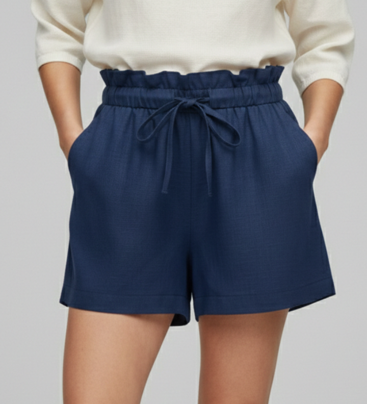Damen Shorts mit Kordelzug und Seitentaschen