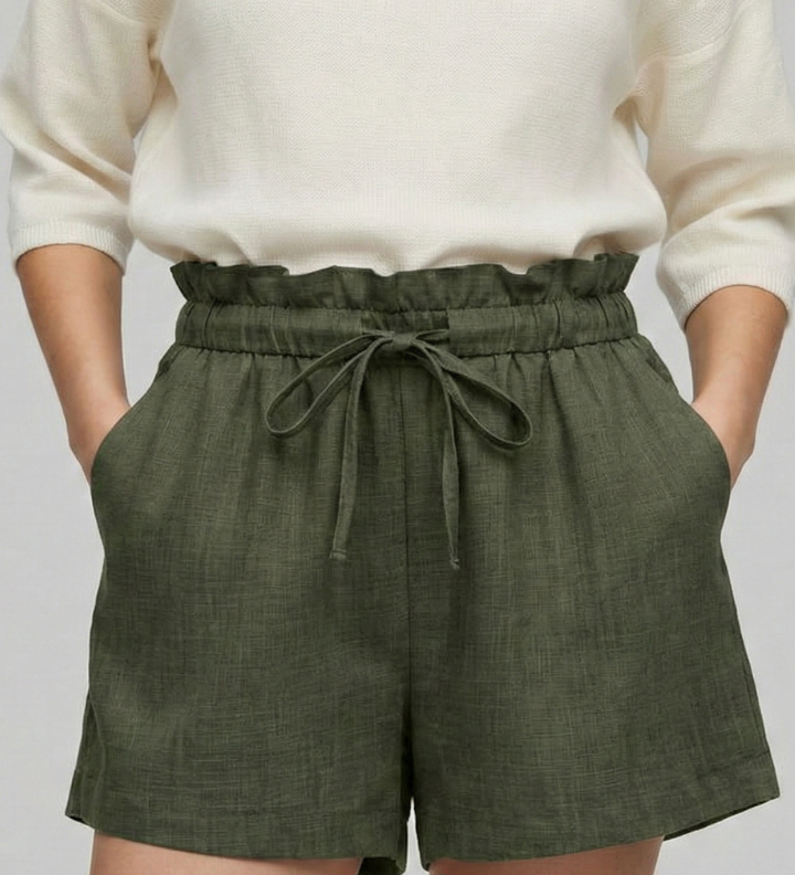 Damen Shorts mit Kordelzug und Seitentaschen