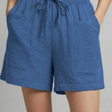 Damen-Shorts mit Kordelzug und Seitentaschen