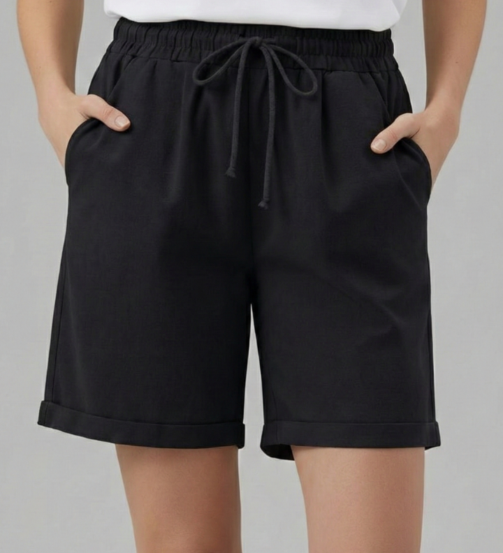 Damen Shorts mit Kordelzug und Seitentaschen