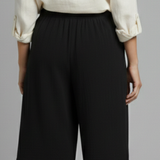 Damen Shorts mit elastischem Bund und Knopfdetails
