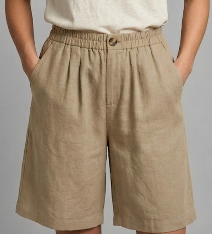Damen Shorts mit elastischem Bund und Seitentaschen