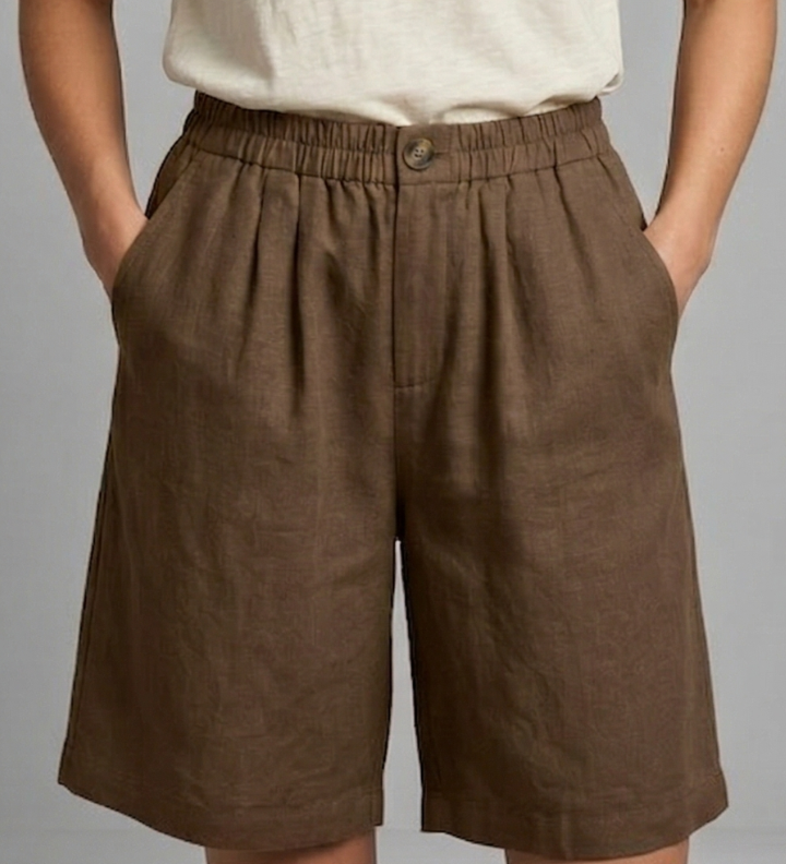 Damen Shorts mit elastischem Bund und Seitentaschen