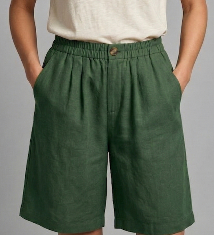 Damen Shorts mit elastischem Bund und Seitentaschen