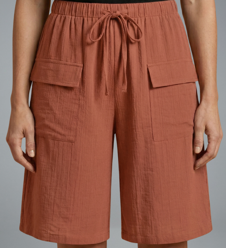 Damen Shorts mit elastischem Bund und Kordelzug
