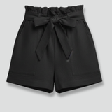 Damen Shorts mit Bindegürtel und Seitentaschen
