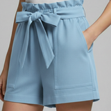 Damen Shorts mit Bindegürtel und Seitentaschen