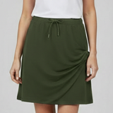 Damenrock mit Kordelzugbund und integrierten Shorts
