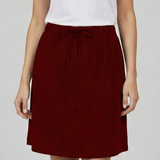 Damenrock mit Kordelzugbund und integrierten Shorts