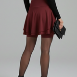 Damenrock mit Hohem Bund und Eingebauten Shorts