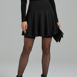Damenrock mit Hohem Bund und Eingebauten Shorts