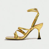 Damen Riemchen High-Heel Sandalen