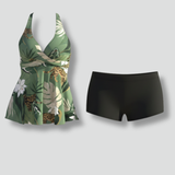 Damen Tankini-Set mit Halterneck und Shorts