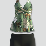 Damen Tankini-Set mit Halterneck und Shorts