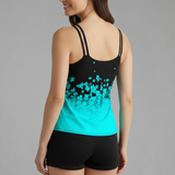 Damen Tankini-Set mit Rundhalsausschnitt und Shorts
