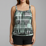 Damen Tankini-Set mit quadratischem Ausschnitt und Shorts