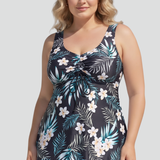Damen Tankini-Set mit V-Ausschnitt und Shorts